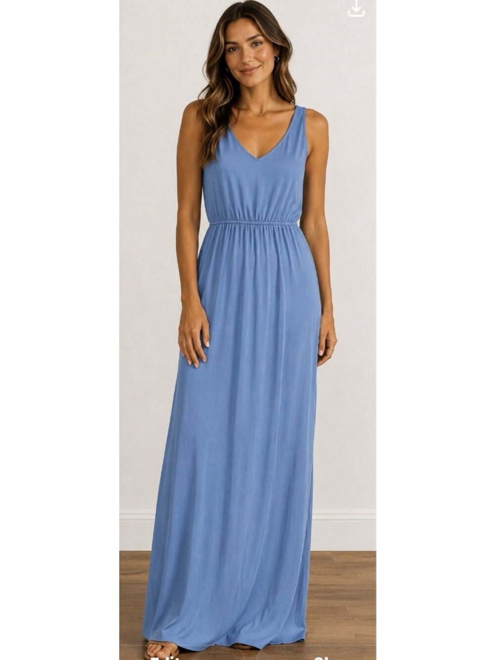 Show Me Your Mumu Kendall Maxi Dress XS Slate Blue Bridesmaid Wedding Formal NWT